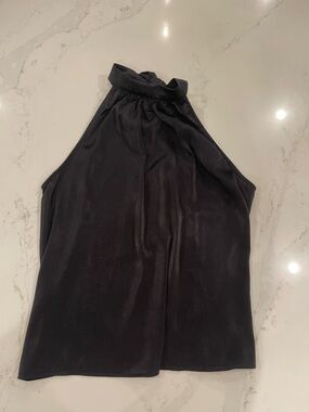 Worn Once!! Liverpool “Shiloh” Mock Neck Black Halter Top